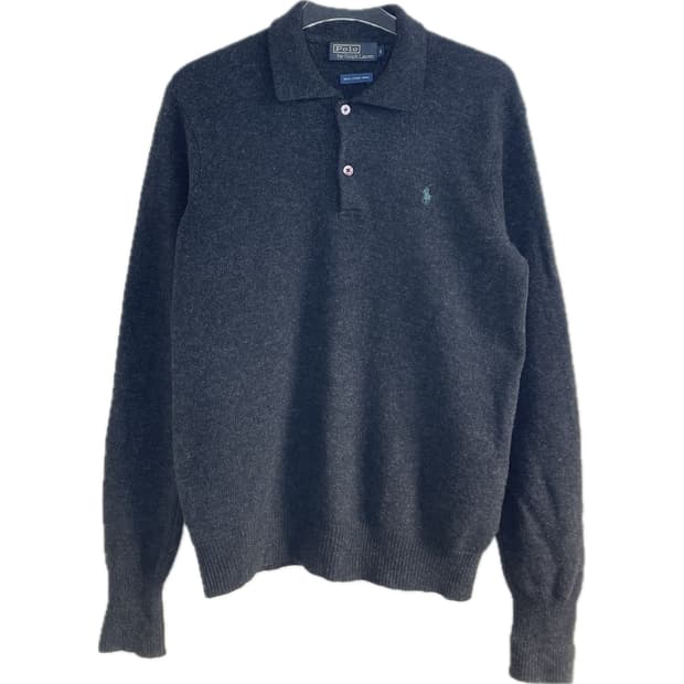 [S] 폴로 랄프로렌 자수로고 램스울 카라 니트 스웨터