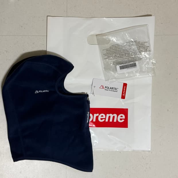 슈프림 폴라텍 집 바라클라바 네이비 - 25FW