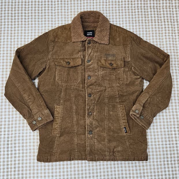 심플한 골덴 쉐르파 면점퍼 남자100