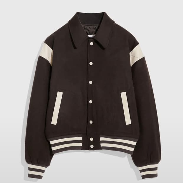 벌스데이수트 브라운 바시티 자켓 M