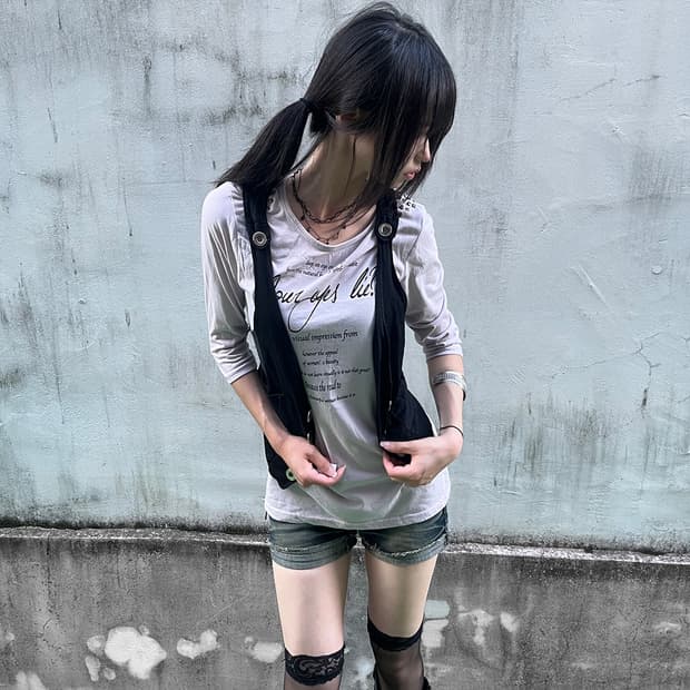 00’s Indie Sleaze Double-Button Vest
