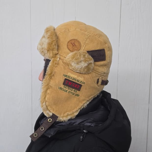 TWOBE 코듀로이 빈티지 트루퍼햇 모자