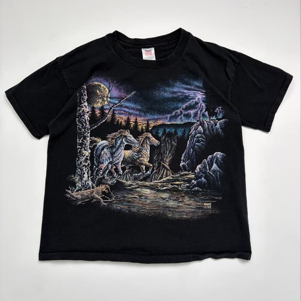 90s Horses Tee (black)