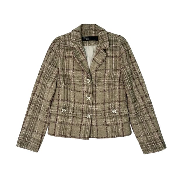 자라 트위드자켓 