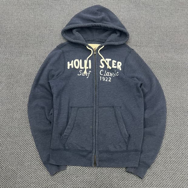홀리스터 그레이블루 후드집업