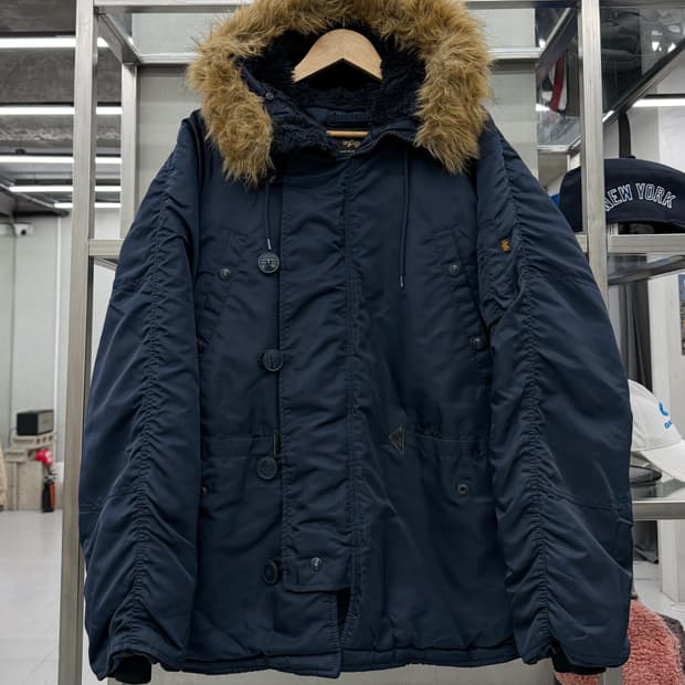 알파인더스트리 00s TYPE N-3B 파카 네이비