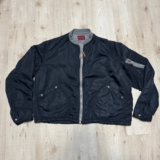 DEZERT+ 80s MA-1 나일론 블루종 (레드라벨)