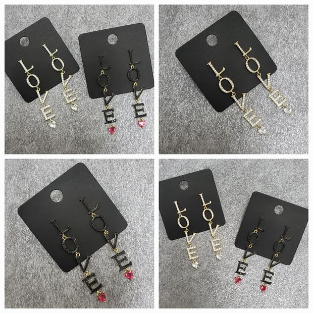 LOVE earrings set