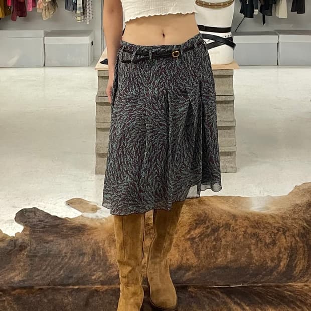 BENETTON pleats skirt 베네통 플리츠 스커트