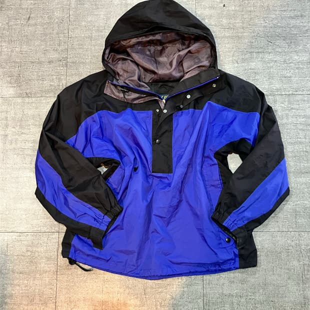 일본빈티지 Exjet 올드스쿨스트릿 윈드스토퍼 후드바람막이자켓