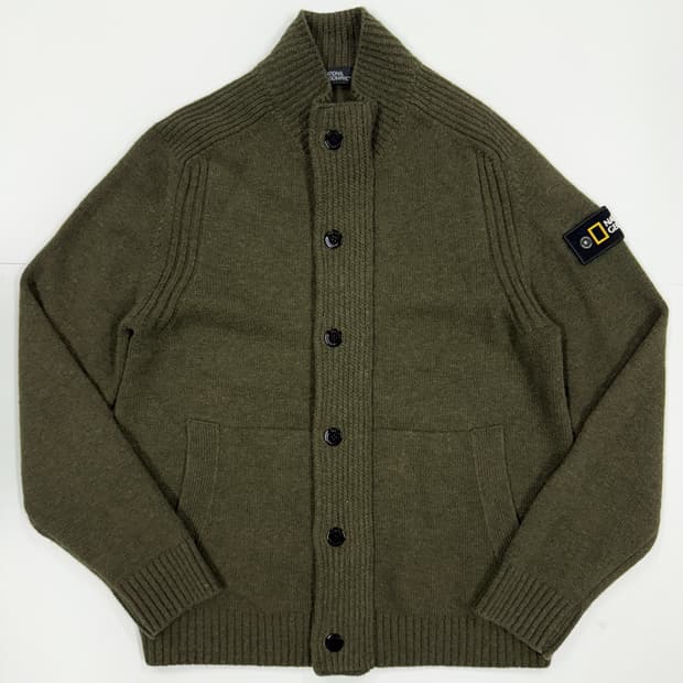 내셔널지오그래픽 하이넥 풀집업니트