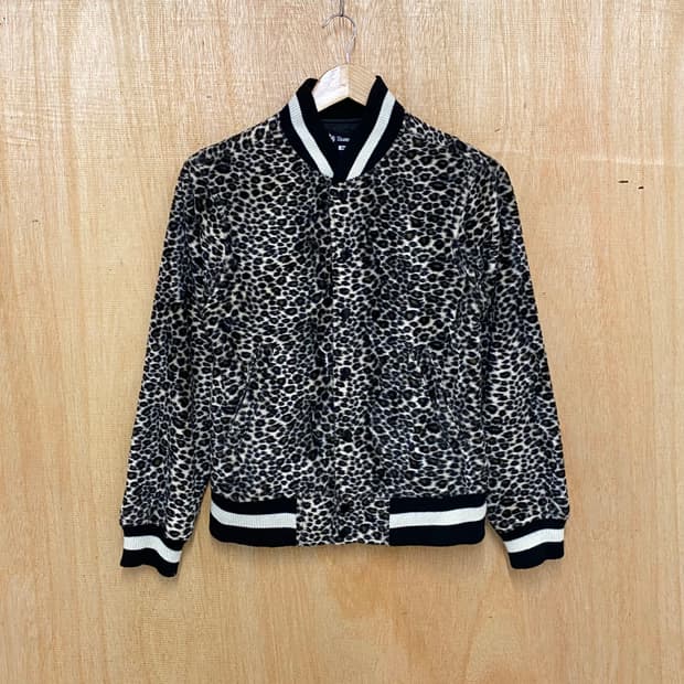 BEAMS BOY leopard velvet jacket 빔즈보이 호피