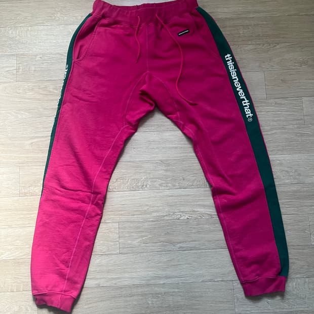 thisisneverthat pink sweat pants