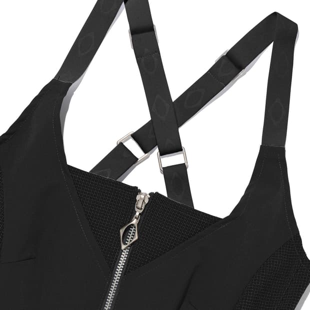 MSCHF strap zip up sleeveless black