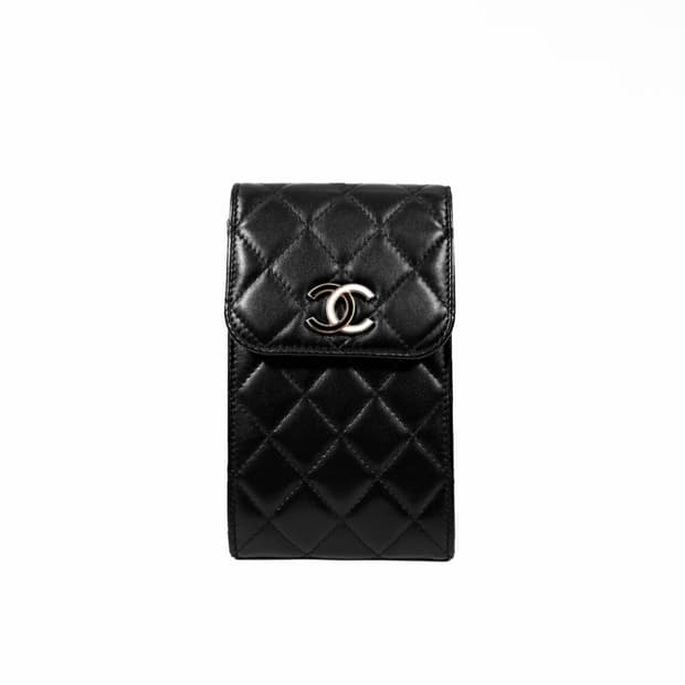 샤넬 CC로고 폰홀더 체인 woc 미니 숄더 크로스백 블랙 CP8283