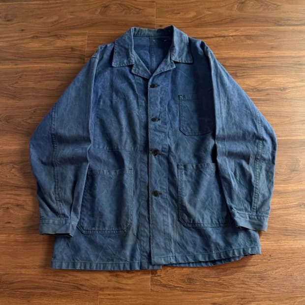 [XL]90's 빈티지 페이딩 프렌치 워크 자켓
