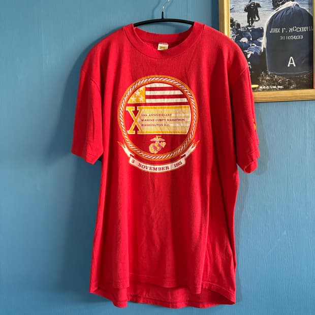 80’s Velva Sheen USMC Single stich T