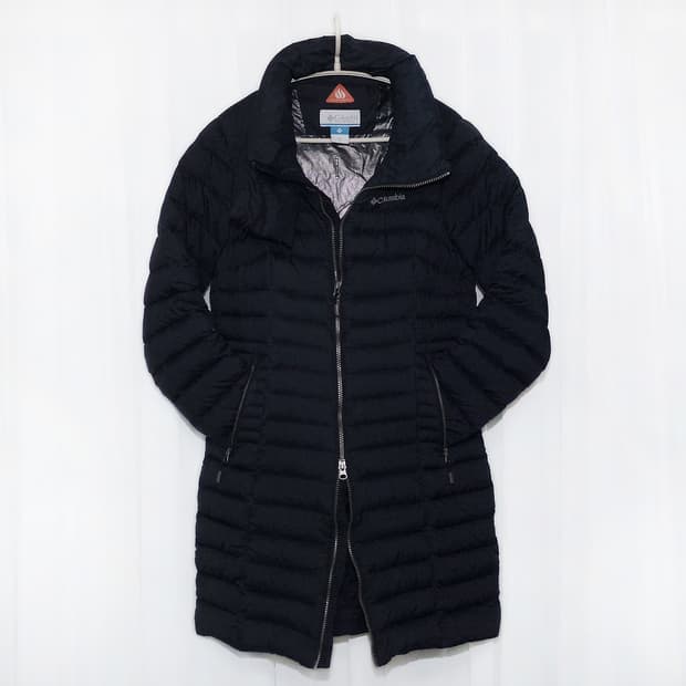 콜럼비아 옴니히트 구스다운 슬림 롱패딩 (M / 90-95)