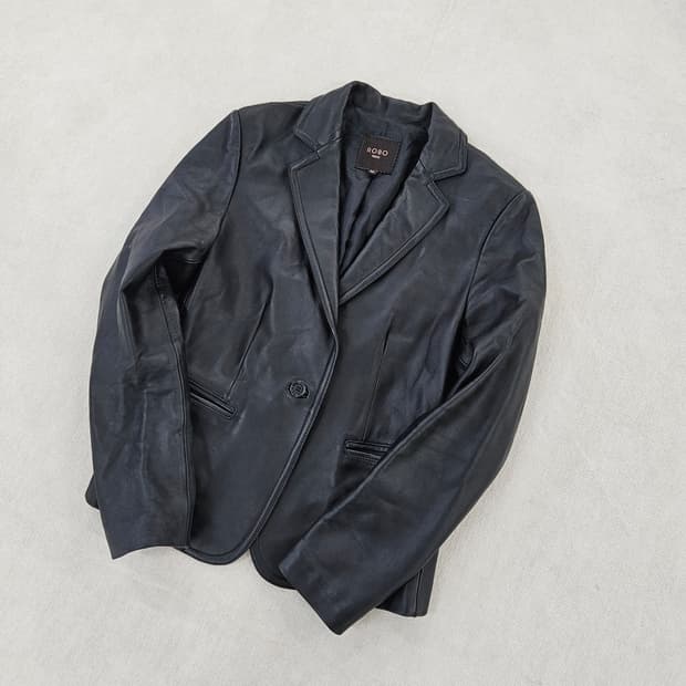 [66] ROBO 로보 여성 원버튼 양가죽 자켓 0120Y2