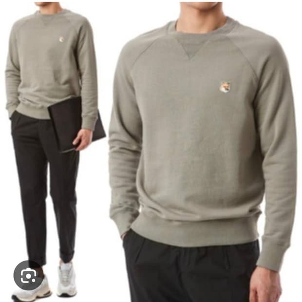 (정품) 메종키츠네 폭스 헤드 맨투맨  S 남성