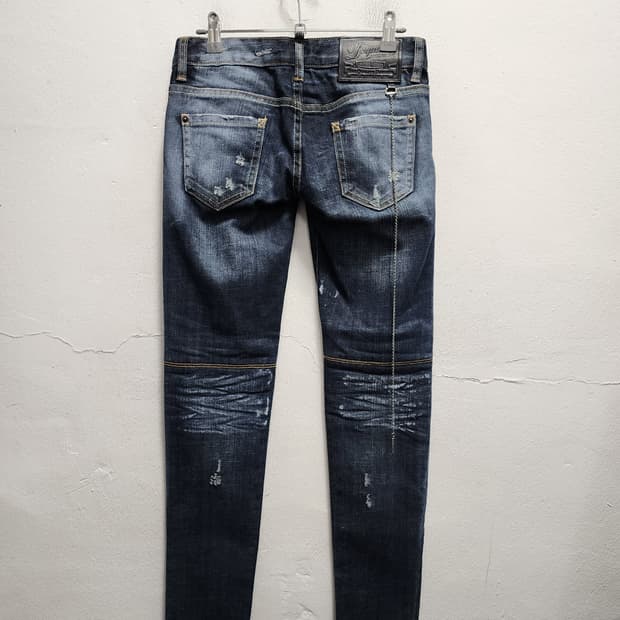 Dsquared2 체인 디테일 청바지 데님