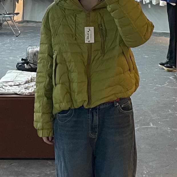 빈티지 라이트 후드 경량 패딩 H1379