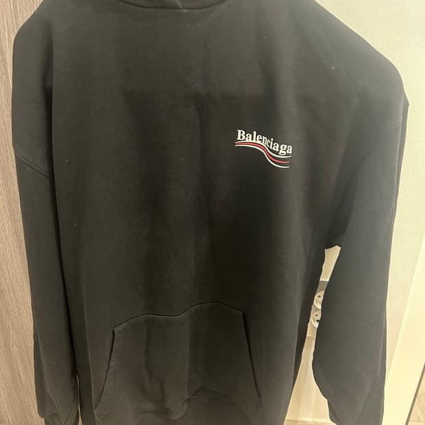 발렌시아가 웨이브 후드 L