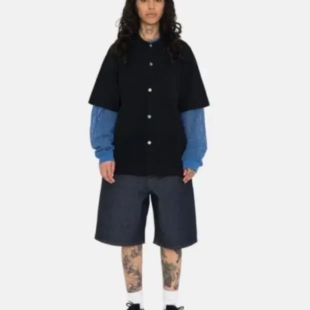 stussy 스투시 링클리 반팔 셔츠 팝니다