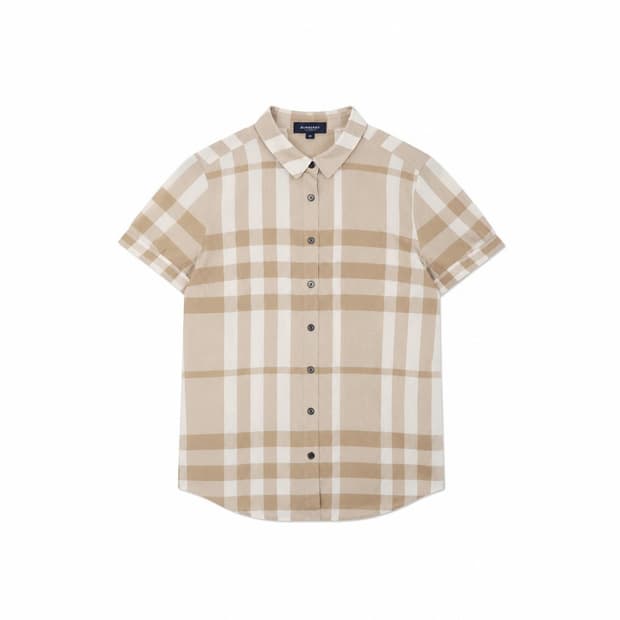 BURBERRY LONDON 버버리 코튼 100% 체크 셔츠 (6615)
