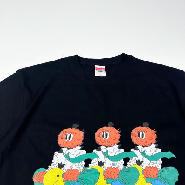 VTG 빈티지 그래픽 블랙 반팔티 (L)