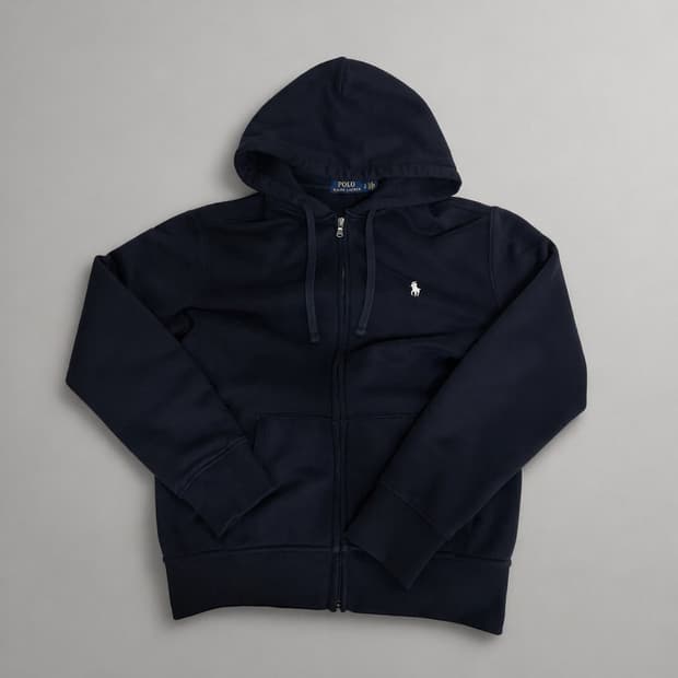 [새상품급] 네이비 폴로 후드집업