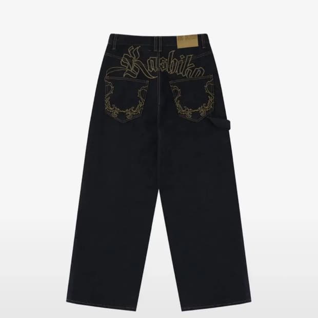 카시코 논페이드 데님 팬츠 블루