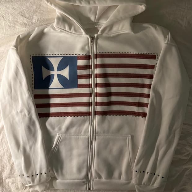 빈티지 성조기 후드