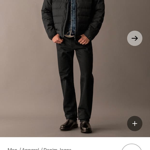 캘빈 스트레이트 진 블랙 30