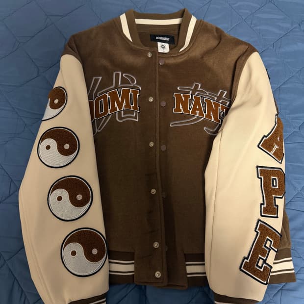 도미넌트 Dragon Varsity Jacket_Brown M