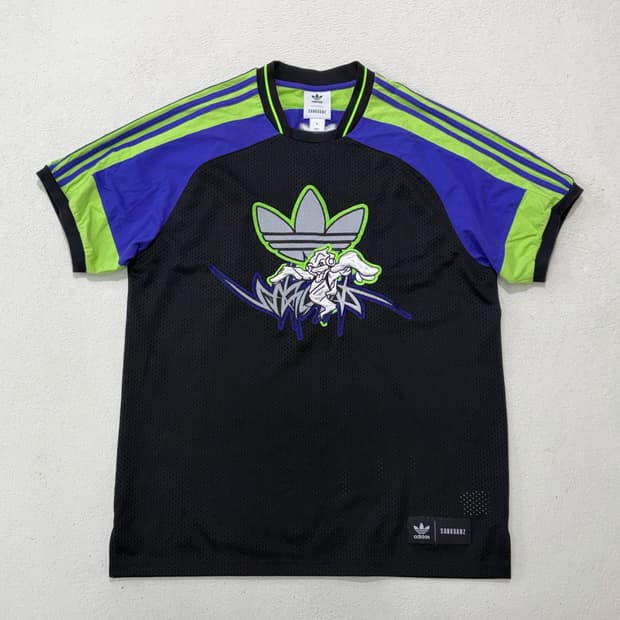 아디다스 산쿠안즈 풋볼 축구 싸커 유니폼 져지 블록코어 반팔 티셔츠 xl