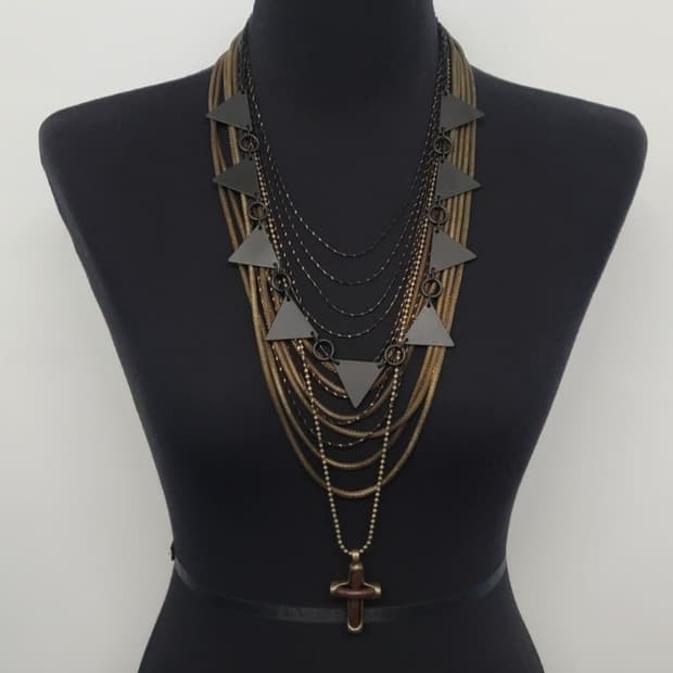 cross necklace set