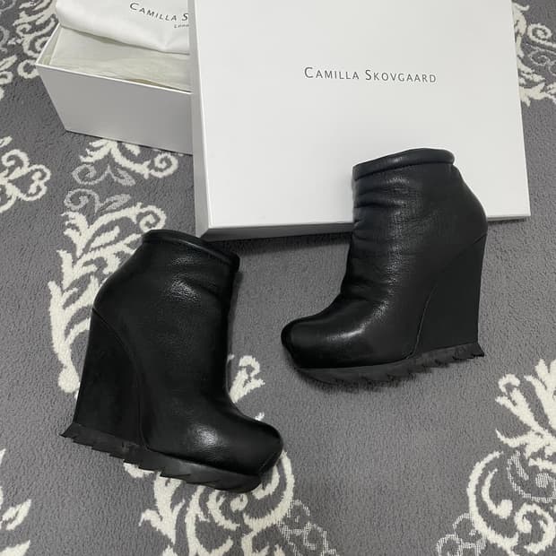 Camilla Skovgaard 웨더 레더 힐 부츠