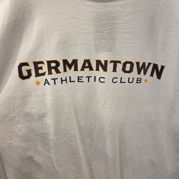 [XL] USA수입 빈티지 프린팅 깔끔한 흰티 / germantown