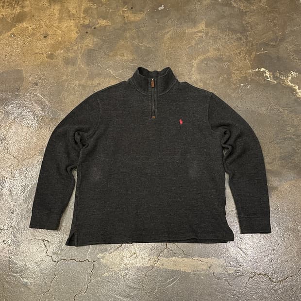 폴로 랄프로렌 하프집업 차콜 XL