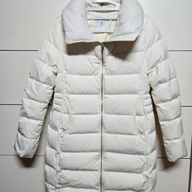 renoma(레노마)여성 아이보리 덕다운 롱 패딩