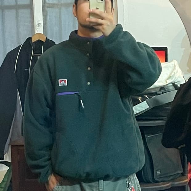 벤 데이비스 반집업 플리스 XL 