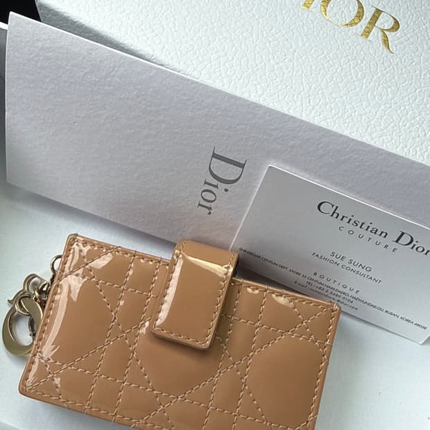 디올 페이던트 카드지갑 정품