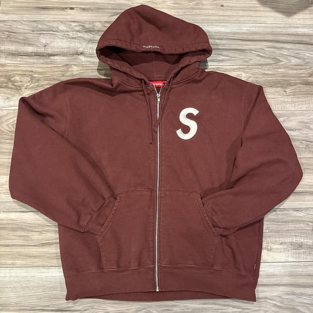 슈프림 S로고 후드집업
