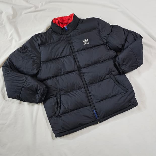 [105, XL] 아디다스 리버시블 양면 덕 다운 패딩 자켓