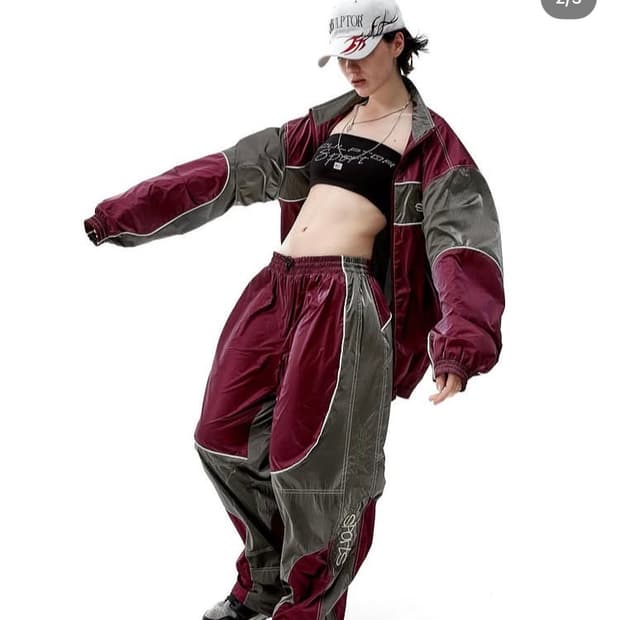 셋업) 스컬프터 모터 트랙 자켓 윈드브레이커 조거 팬츠 세트