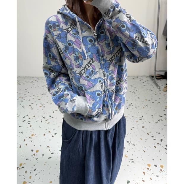 Disney stitch 후드집업