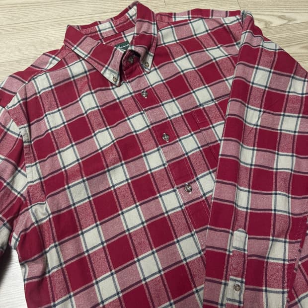 Eddie Bauer Button-down Check Shirts XL