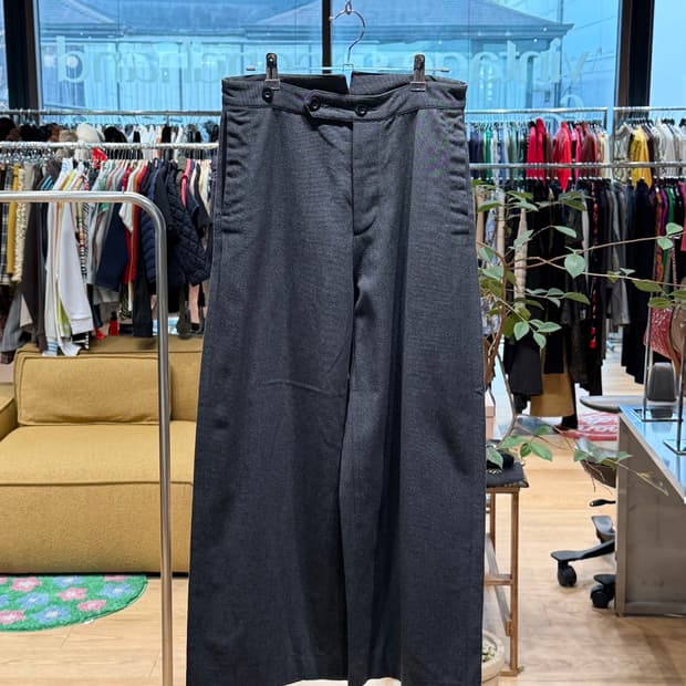 마가렛호웰 차콜 와이드 슬랙스 팬츠 