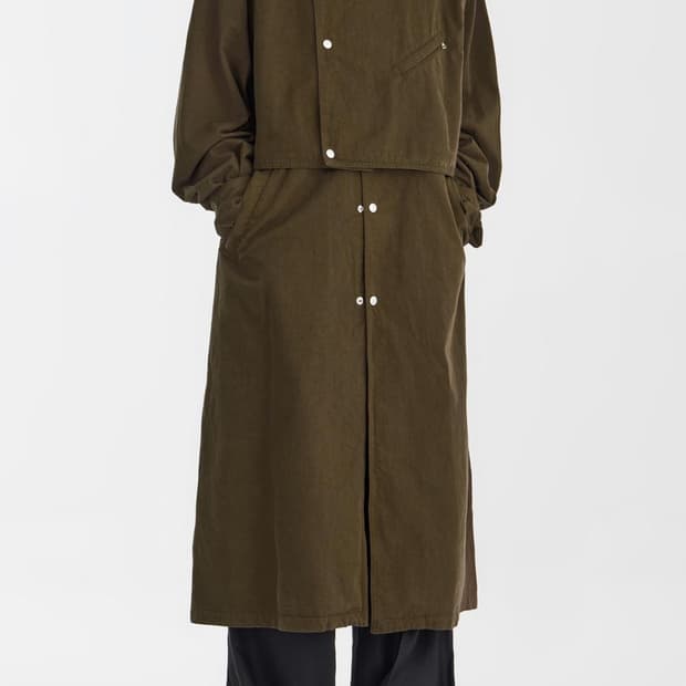 ( Yoke ) Detachable Duster Coat
